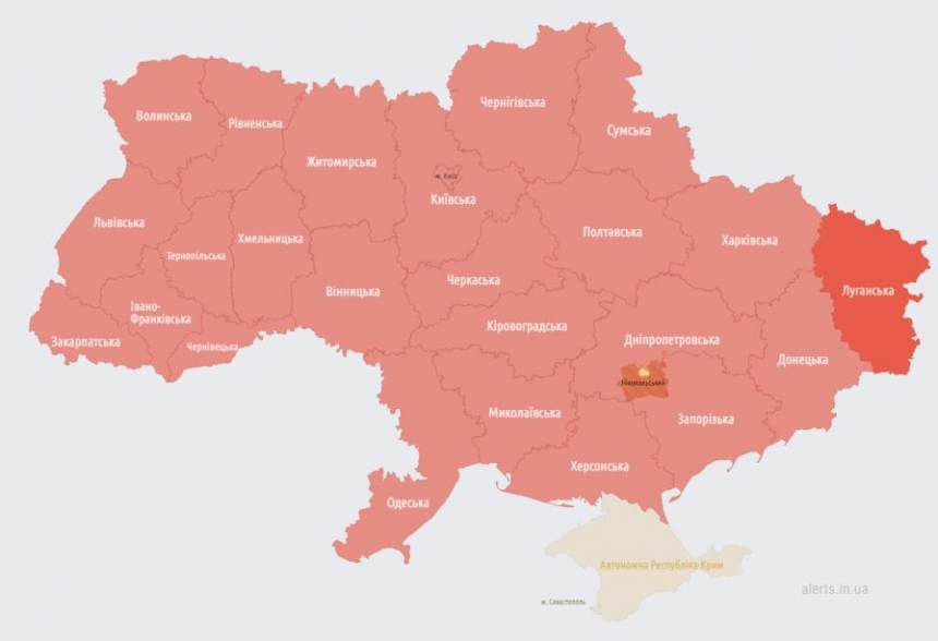 Тривога вже по всій Україні — повідомляють про запуск 15 ракет із Каспію