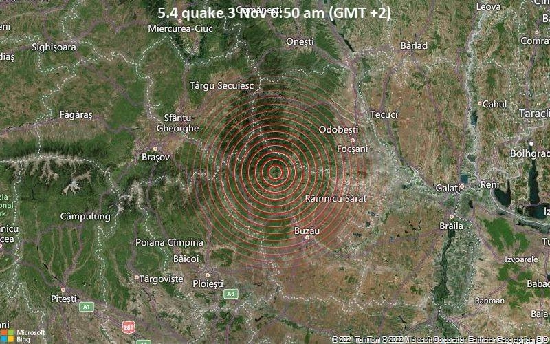 В Румынии произошло землетрясение, которое почувствовали на юге Украины