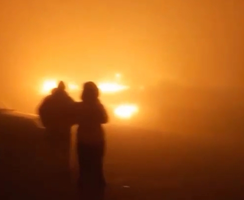 На горе Ай-Петри в Крыму произошел сильный пожар