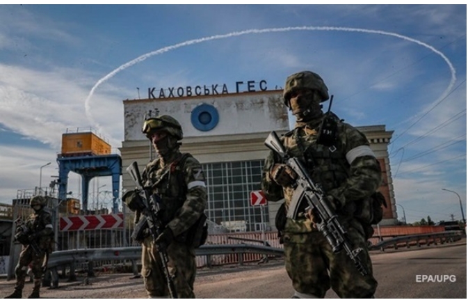 У РФ заявляють про «обстріл Каховської ГЕС»