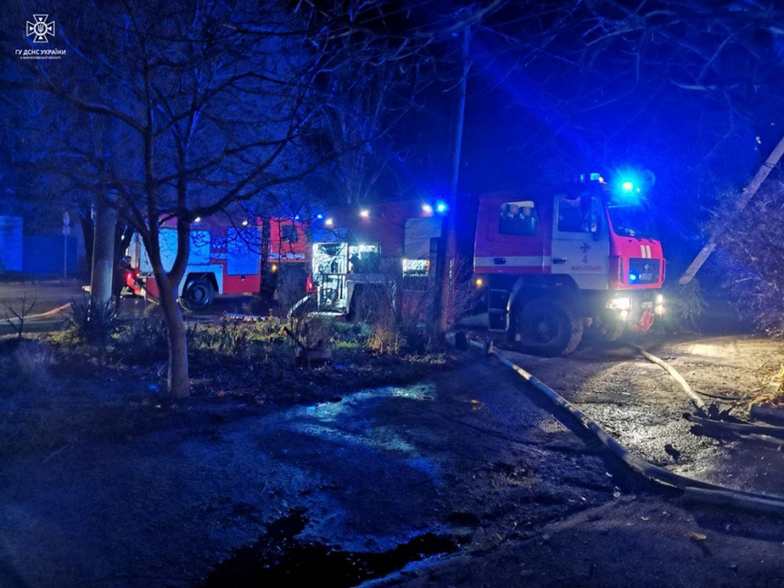 В Николаеве горел двухэтажный частный дом