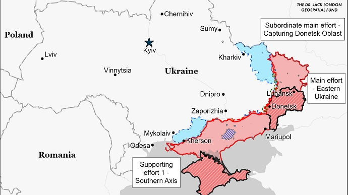 Карты боев от ISW: оккупанты хотят окружить Бахмут