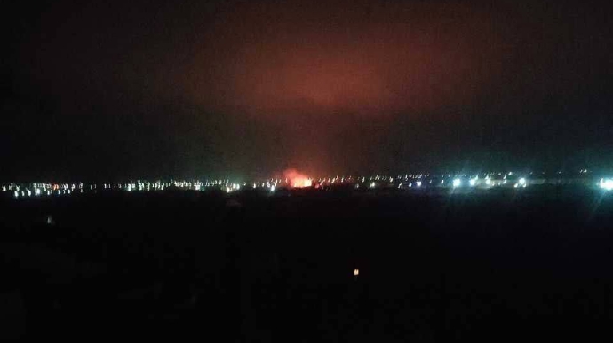 В Мелитополе горит церковь, которую захватили российские оккупанты