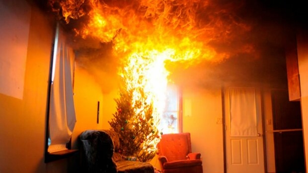 В Николаеве горела летняя кухня и чуть не загорелись дом и гараж