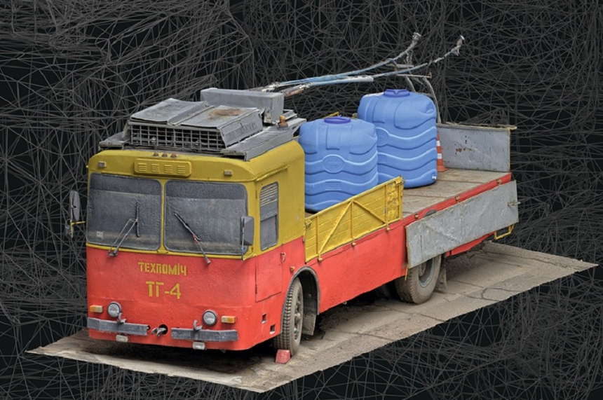 Николаевский троллейбус-водовоз воспроизведен в 3D модели (фото)