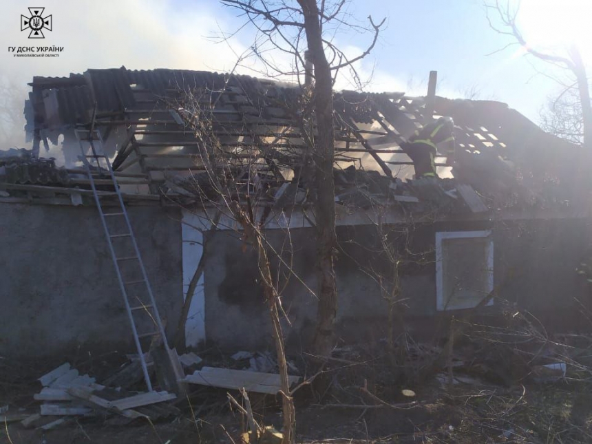 У Миколаївській області за добу горіли три будинки та котельня