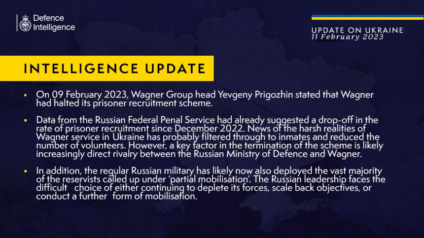 Військова розвідка Британії припустила, чому група Вагнера припиняє вербування в'язнів