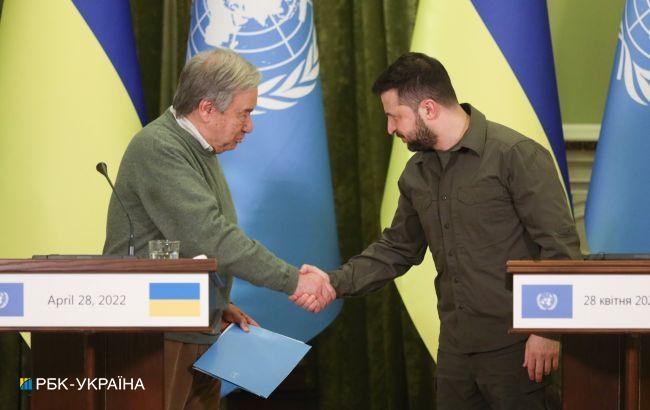 Генсек ООН завтра посетит Киев: обсудит с Зеленским зерновое соглашение