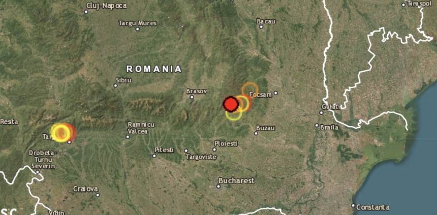 В Румынии произошло сильное землетрясение