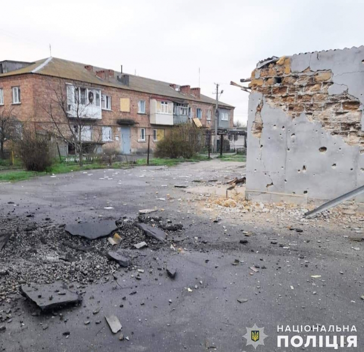 Полиция показала фото последствий обстрела Очакова