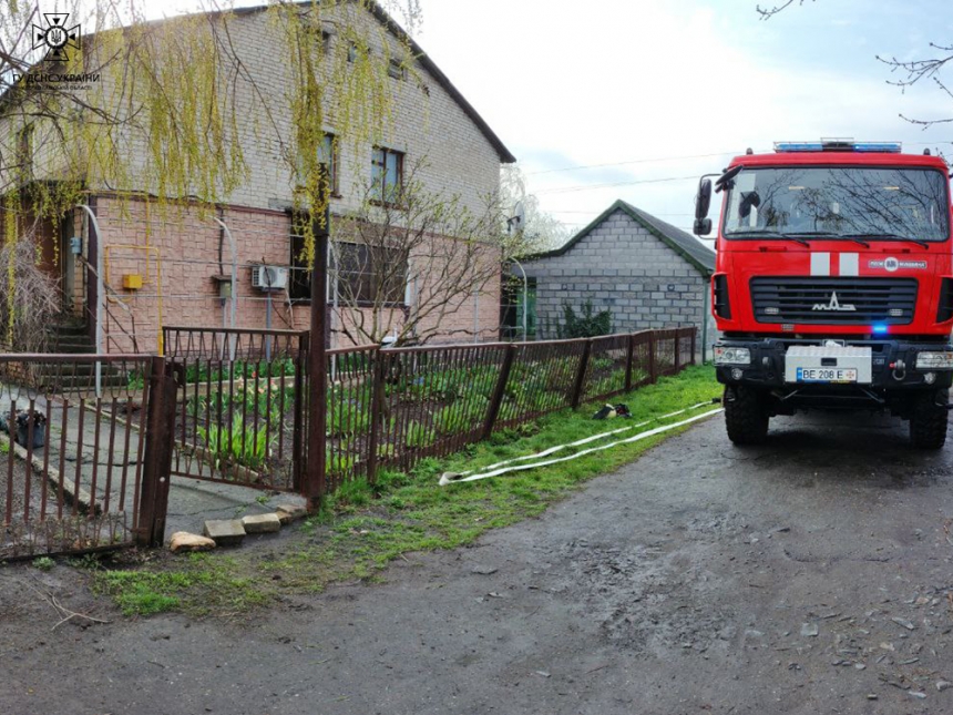 В Николаевской области произошел пожар в квартире