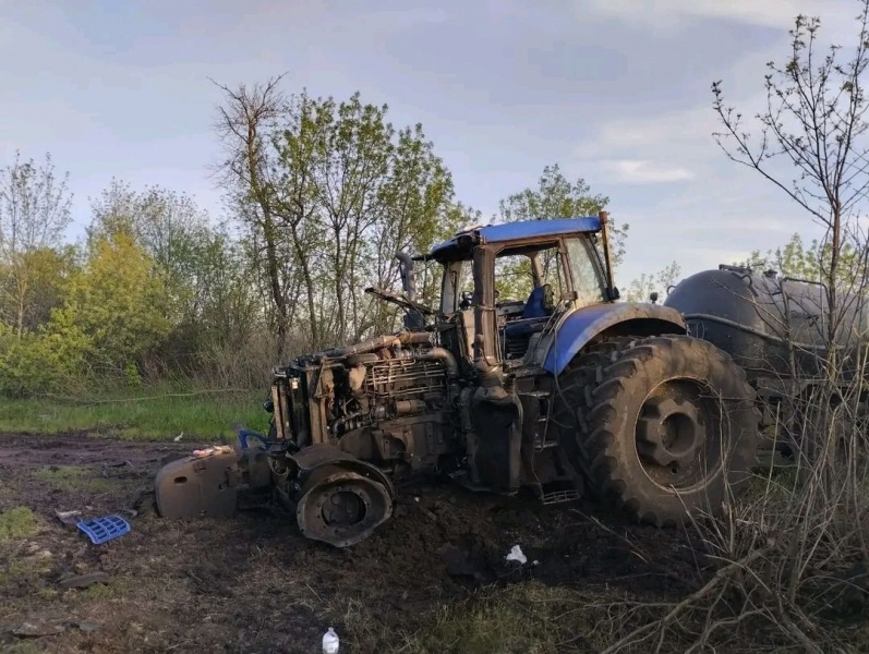 В Ізюмському районі Харківської області підірвався трактор: водія госпіталізували