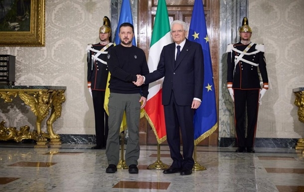 Президент Украины встретился с Президентом Италии в Риме