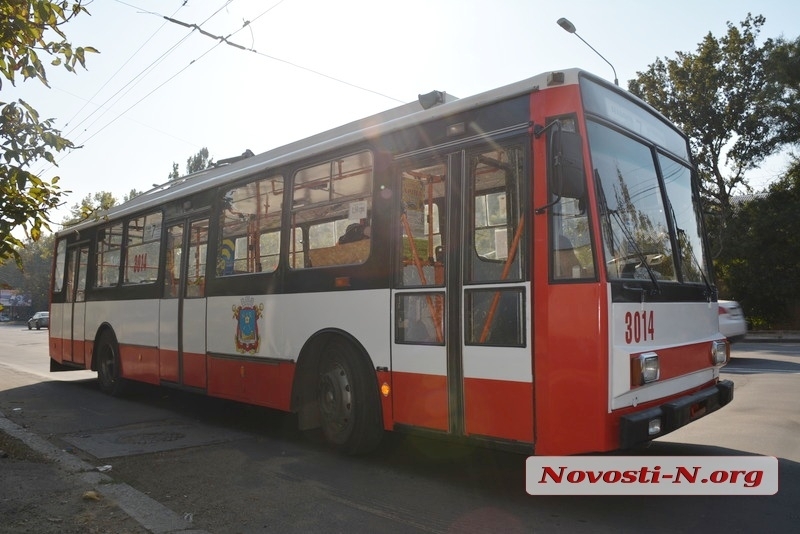 До мікрорайону Північний у Миколаєві частину дня не ходитимуть тролейбуси