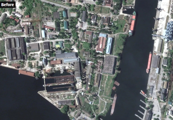 Подрыв Каховской ГЭС: появились новые спутниковые снимки