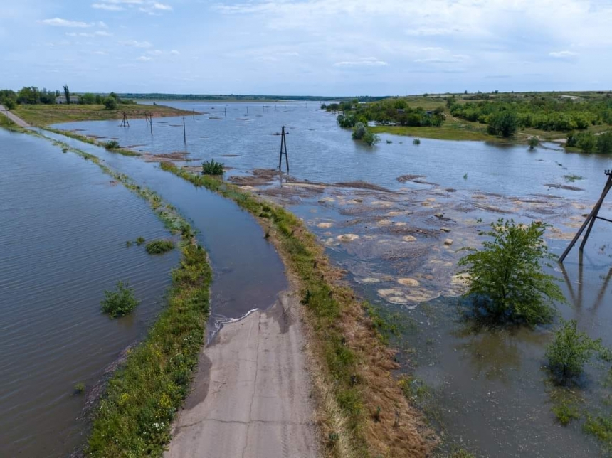 Затоплені села Миколаївщини показали з висоти пташиного польоту (фото)