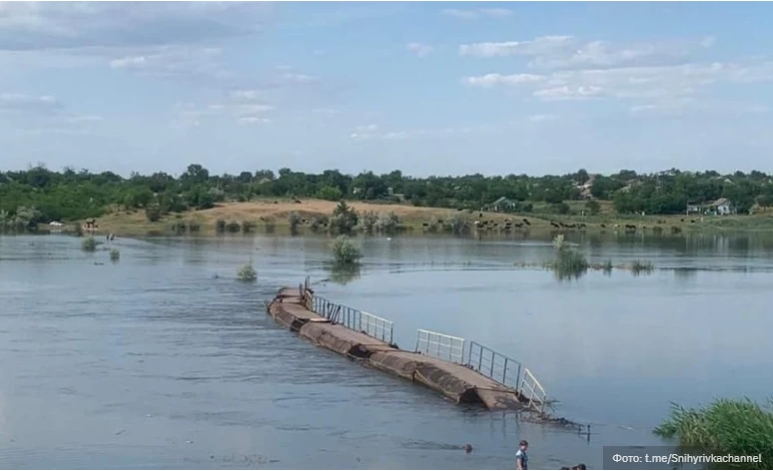 В Снигиревской общине четыре моста ушли под воду: уцелели они или нет, пока не ясно