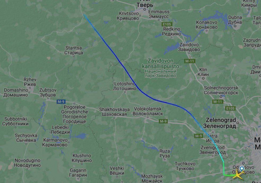 Путин экстренно покинул Москву, его самолет пропал с радаров - СМИ