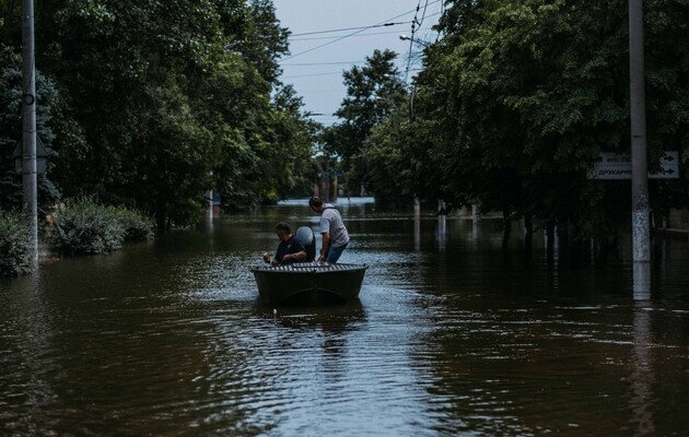 В Херсоне уровень воды в реке вернулся в пределы русла