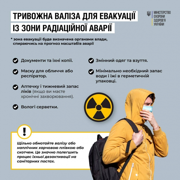 Минздрав выпустил рекомендации на случай взрыва на Запорожской АЭС