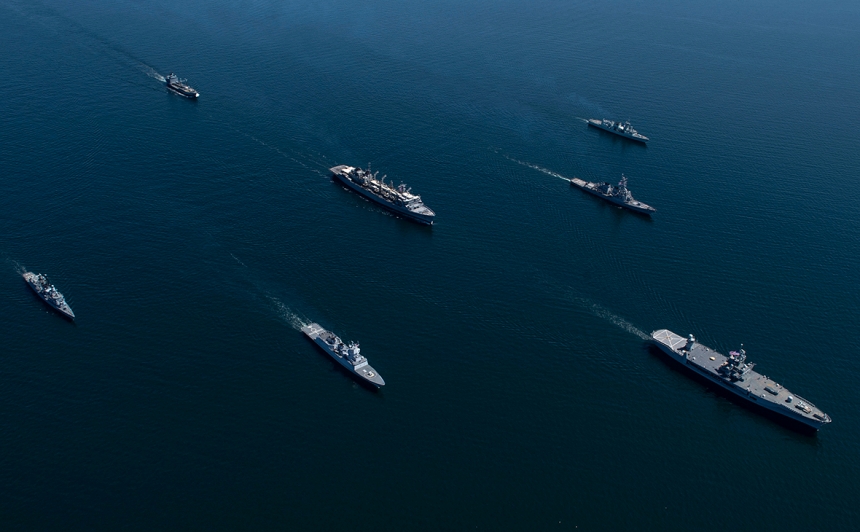 В Балтийском море увеличилось количество военных кораблей стран Альянса