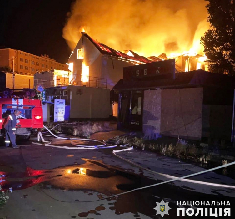 Полиция показала последствия ночной атаки на Коблево (фото)