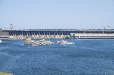 Уровень воды в районе ДнепроГЭС достиг критического уровня
