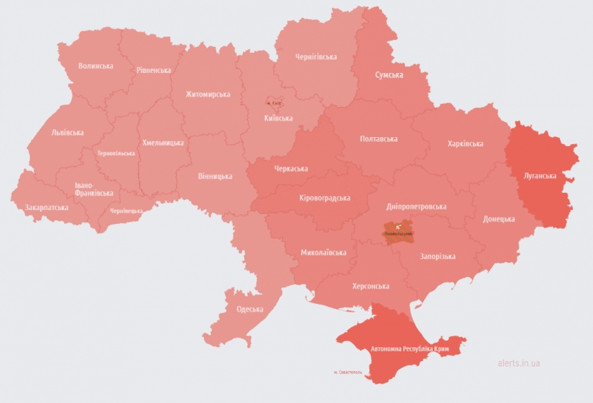 Ракетна загроза по всій Україні: оголошено масштабну повітряну тривогу