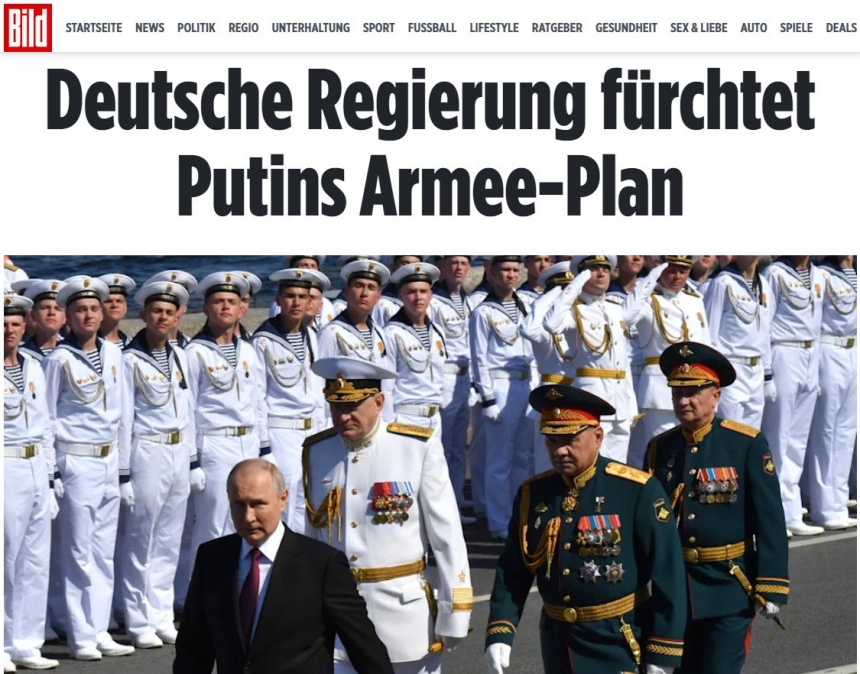 Россия готова вести войну в Украине еще два-три года, - Bild 
