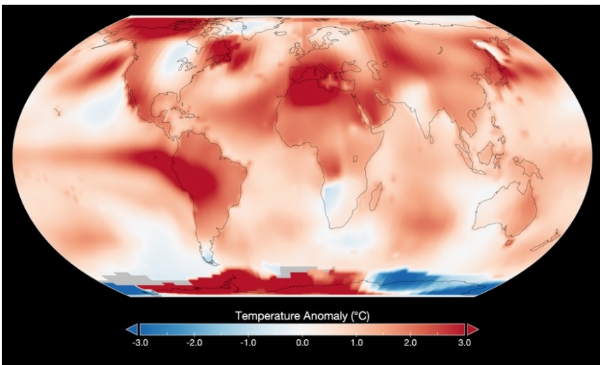 NASA: июль 2023 года стал самым жарким месяцем с 1880 года