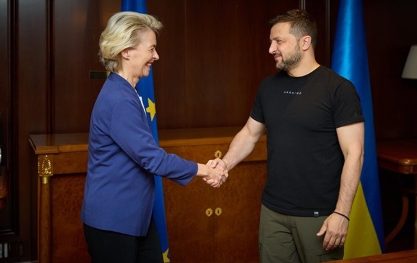 Зеленський зустрівся з президентом Єврокомісії