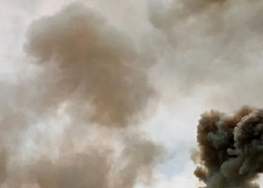 В Симферополе взрывы - сообщают о пожаре в воинской части оккупантов (видео)