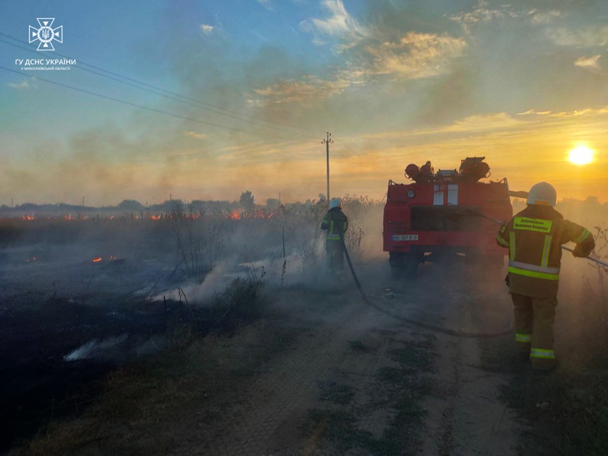 За сутки в Николаевской области возникло 22 пожара