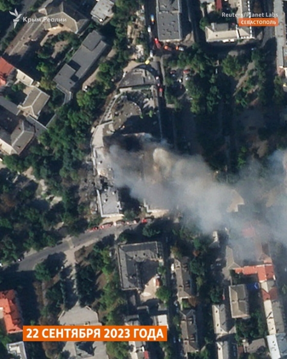 Наслідки удару по Севастополю показали із супутника