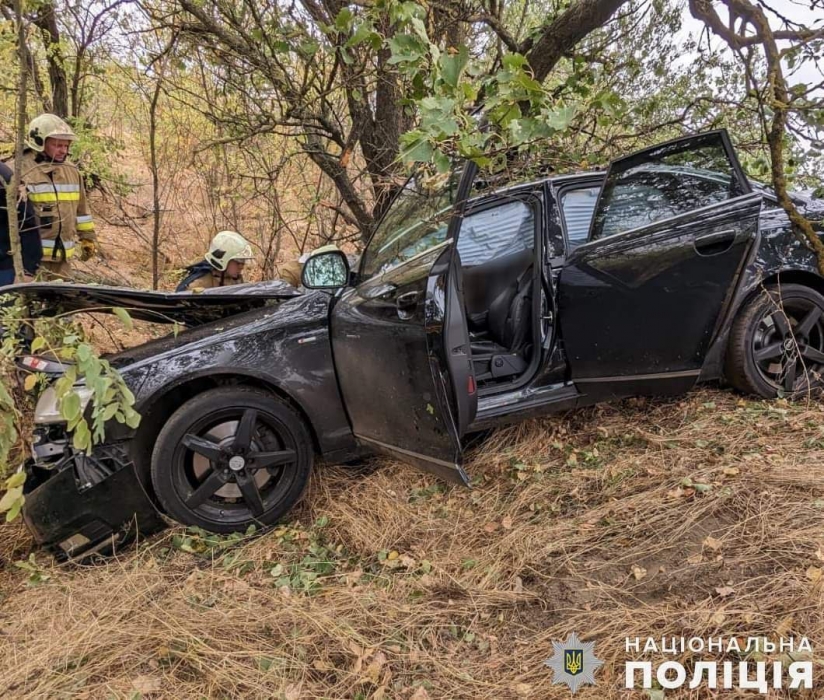 В Николаевской области «Ауди» съехал в кювет: один пассажир погиб, второй получил травмы