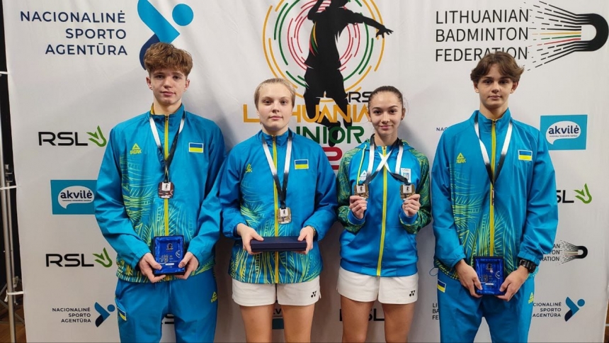 Миколаївські спортсмени здобули п'ять нагород на Гран-прі Європи з бадмінтону