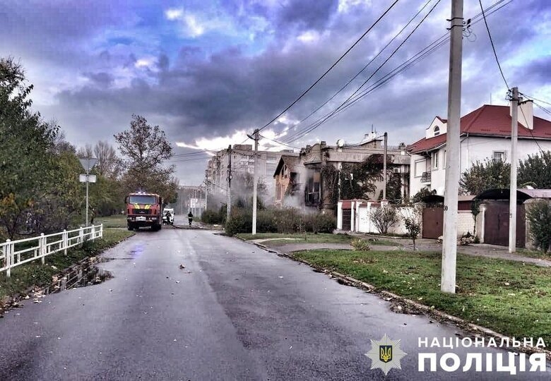 Фото последствий массированного обстрела Херсона