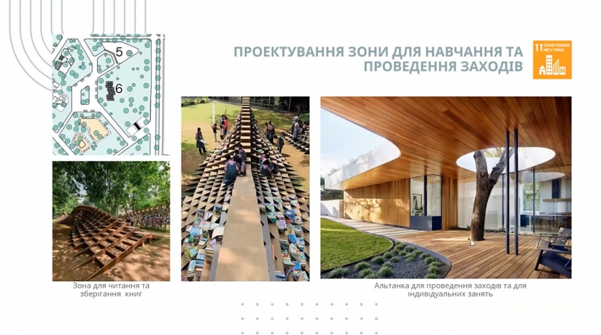 Галерея и библиотека под открытым небом, сад с теплицей: идеи для сквера в Николаеве (фото)