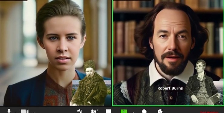 ШІ «оживив» Лесю Українку та Вільяма Шекспіра: про що поговорили великі письменники (відео)