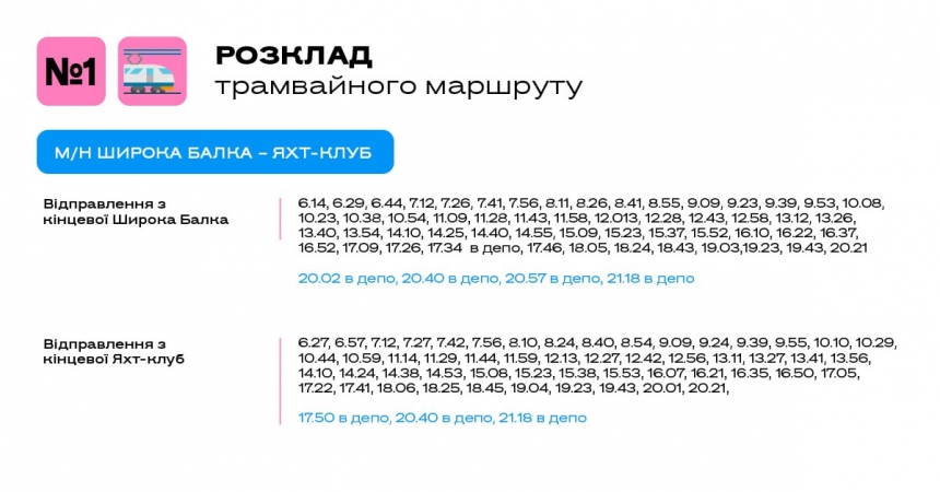 Для удобства пассажиров: графики движения трамваев и троллейбусов в Николаеве