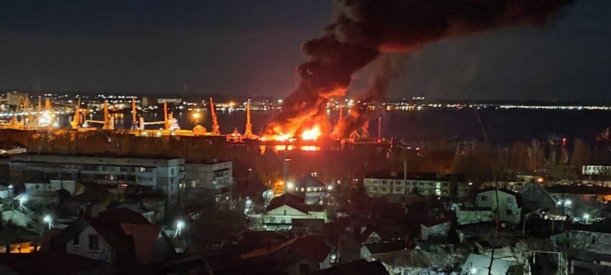 В Минобороны РФ подтвердили поражение большого десантного корабля в Феодосии