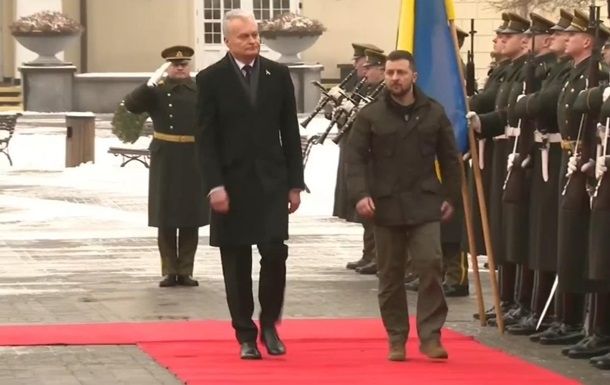 Зеленский встретился с Науседой в Вильнюсе (видео)