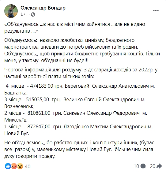 Кто из мэров в Николаевской области получает самую высокую зарплату: Сенкевич – на втором месте