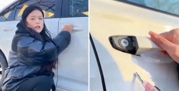 Девушка показала секретную кнопку в авто, о которой должны знать все водители (видео)