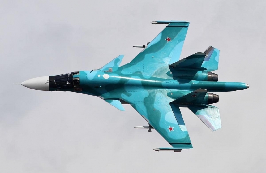 После запуска ракет по Украине в небе исчез Су-34 оккупантов, – соцсети