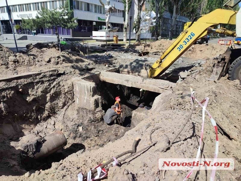 Ремонт теплосетей в Николаеве: ямы будут зарывать еще не скоро