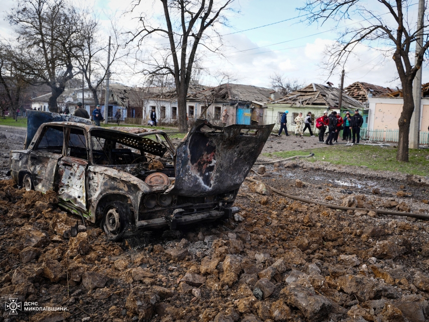 Ракетный удар по Николаеву: один погибший, восемь пострадавших