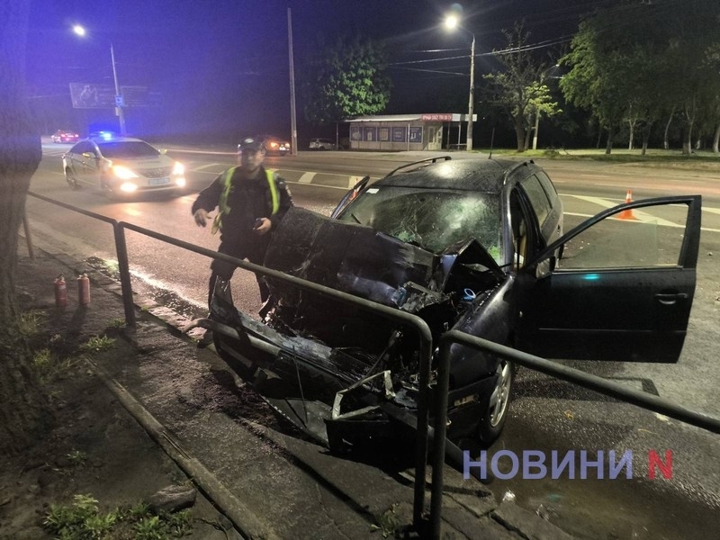 Водитель «Шкоды», врезавшейся в «Форд» в Николаеве вечером, был пьян, - патрульные
