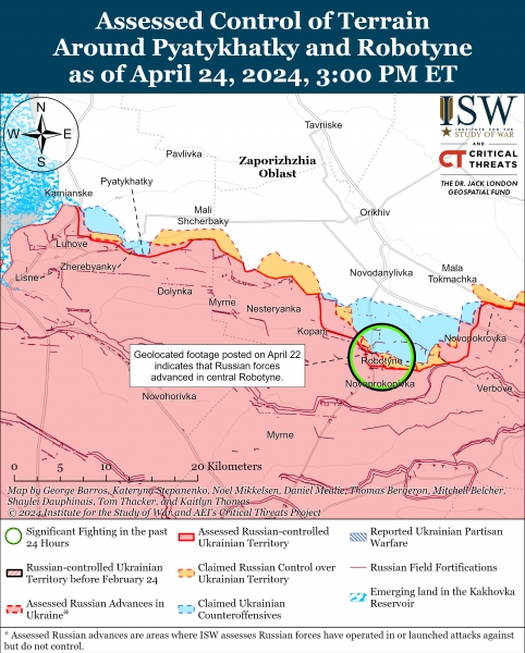 ВСУ продвинулись в Крынках Херсонской области: карты боев ISW