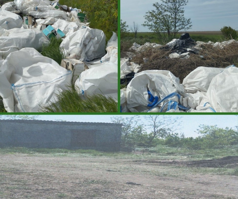 В селах под Николаевом на обочину дороги сбрасывали мусор: убрали только после вмешательства инспекторов
